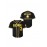 Boys's #3 Black Baseball Jersey with Embroidered Lettering - V-Neck, Button-Up, Polyester - Perfect for Sports & Casual Wear