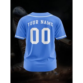 [Polyester Jersey] 100% Polyester Customizable Youngsters Baseball Jersey | Breathable & Washable, All-Over Print, Loose Fit, Sports & Casual Style for Boys & Girls - Perfect for Parties, Beach, Festive Occasions, Party Attire|Sporty Outfit