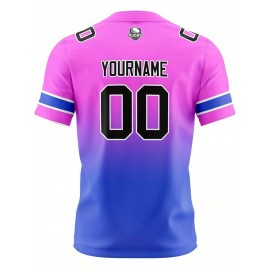 Customizable Women'S Football Jersey - Personalized Name, Number & Logo, Comfort Fit for Sports, Training & Casual Wear, Summer V-Neck T-Shirt with Bold Yellow & Red Design, Football Jersey, Nonelastic Fabric