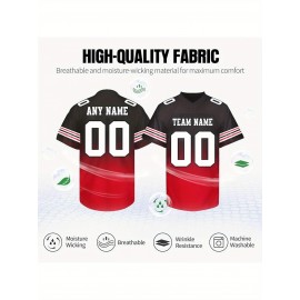 Female football fans who customize large-sized Women's football jerseys, personalized football jerseys with team names and numbers, and customized football uniforms as gifts