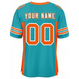 Custom Mesh Football Jersey - Personalized Practice Jerseys for Women, Stitched and Printed Name& Number, Lightweight& Breathable for Training and Games