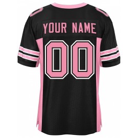Custom Mesh Football Jersey - Personalized Practice Jerseys for Women, Stitched and Printed Name& Number, Lightweight& Breathable for Training and Games