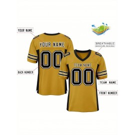 Custom Mesh Football Jersey - Personalized Practice Jerseys for Women, Stitched and Printed Name& Number, Lightweight& Breathable for Training and Games