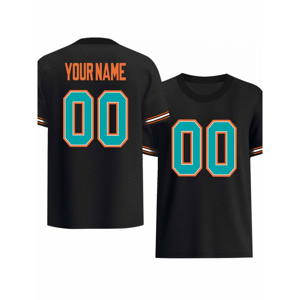 Customized Women's plus-size football jerseys, personalized team and plus-size sportswear, daily short-sleeved T-shirts, customized football jerseys, breathable sportswear