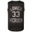 Stitched #33 Black Basketball Jersey, Breathable, Sleeveless, Embroidered Uniform Shirt For Men, Perfect For Sports & Outdoor Activities