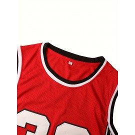 Men's #32 Red Basketball Jeresys Stitched Name And Number S-3XL
