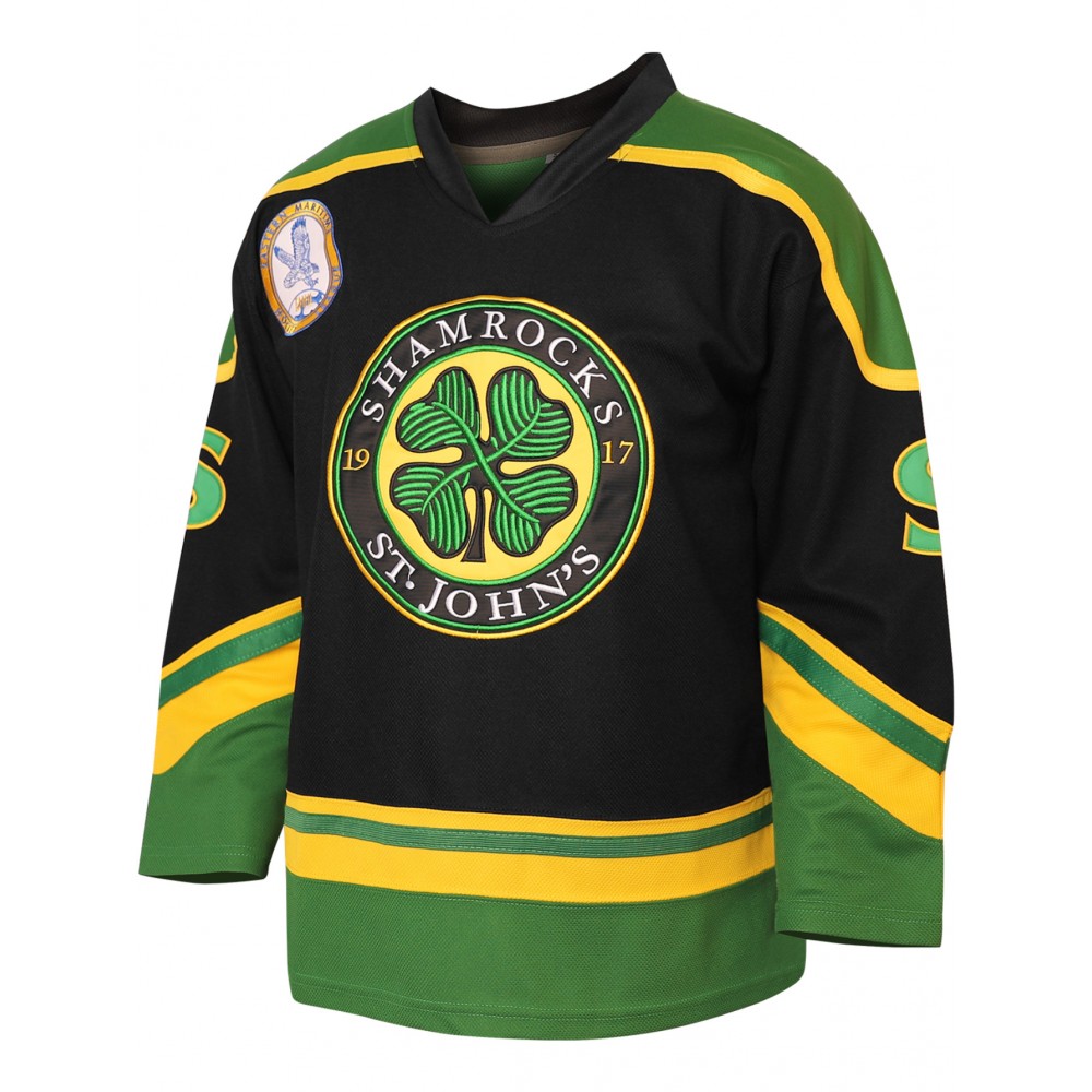 Men's #3 Embroidered Ice Hockey Jersey - Vintage Loose Fit, Long Sleeve V-Neck Sports Uniform for Training & Casual Wear