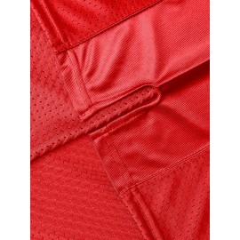 Men's Polyester Rugby Jersey | V-Neck, Breathable & Stretchy | Multi-Season Sports Top with Details | Ideal for Casual Wear & Team Sports | Machine Washable | Suitable for All Seasons