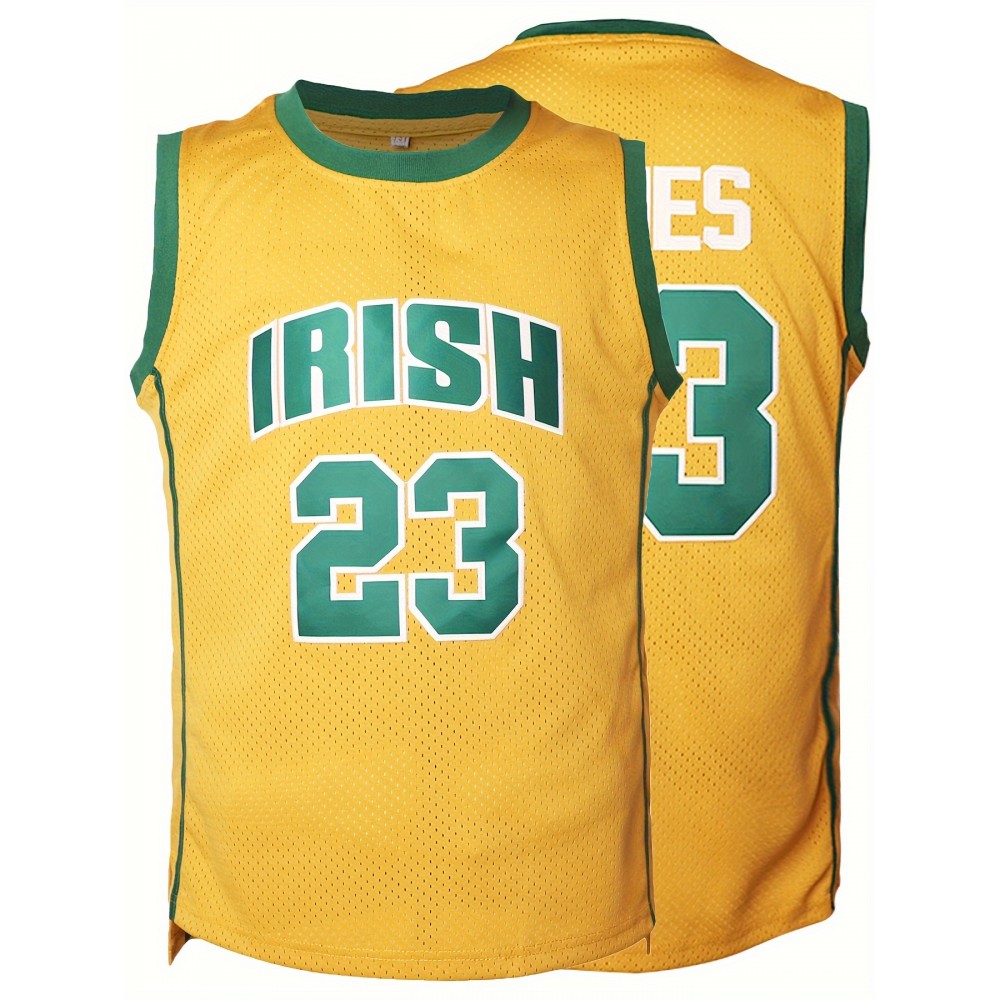 Stitched #23 Mens Basketball Jersey, Breathable, Sleeveless, Embroidered Uniform Shirt For Men, Perfect For Sports & Outdoor Activities