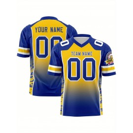Customized large-sized football jerseys, personalized sportswear stitching, team names and numbers, large-sized Women's jerseys, loose and sporty