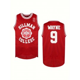 Men'S Basketball Jersey with Embroidered Name and Number, Short Sleeve Polyester Mesh Sports Vest, White Red, Sizes S-3XL, Basketball Accessories